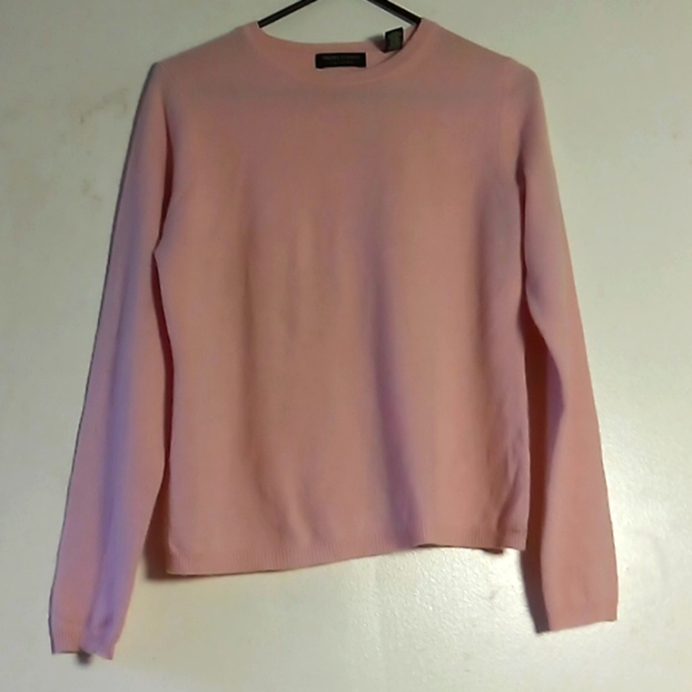 Women's cashmere top blouse size medium Valerie Stevens